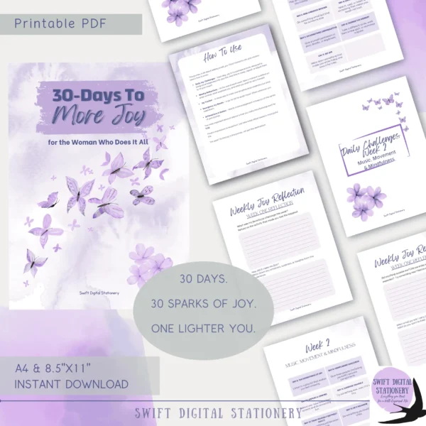 30 Days to More Joy – Printable Challenge for Midlife Women - Image 3