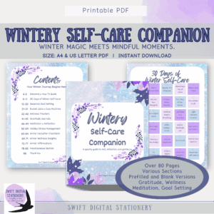 Wintery Self-Care Companion – A Sparkly Guide to Rest & Reflection