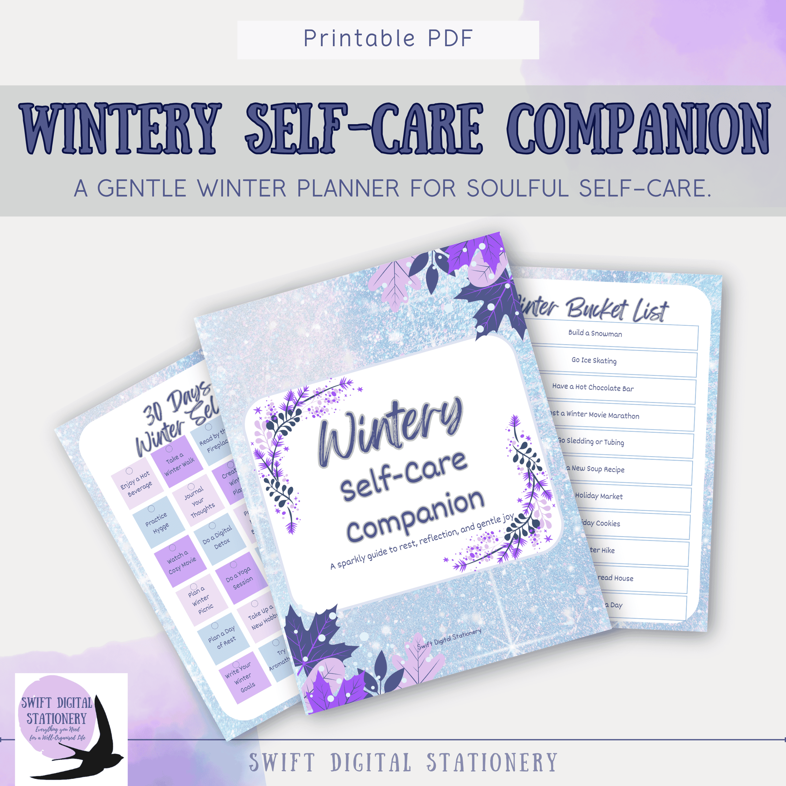 Wintery Self-Care Companion – A Sparkly Guide to Rest & Reflection - Image 2