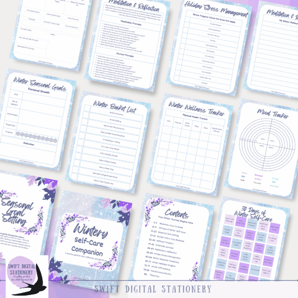 Wintery Self-Care Companion – A Sparkly Guide to Rest & Reflection - Image 4