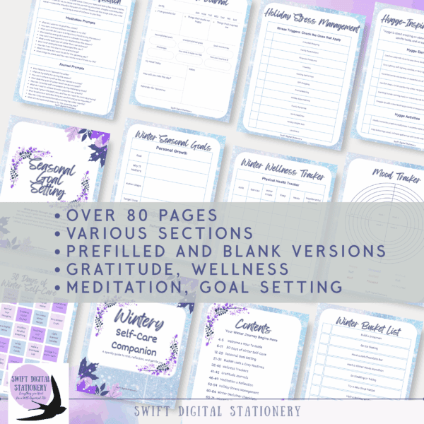 Wintery Self-Care Companion – A Sparkly Guide to Rest & Reflection - Image 7
