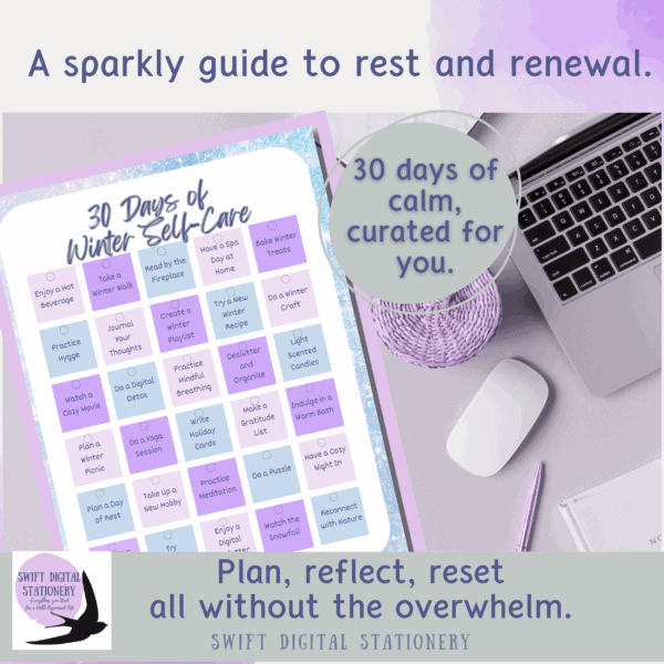 Wintery Self-Care Companion – A Sparkly Guide to Rest & Reflection - Image 3