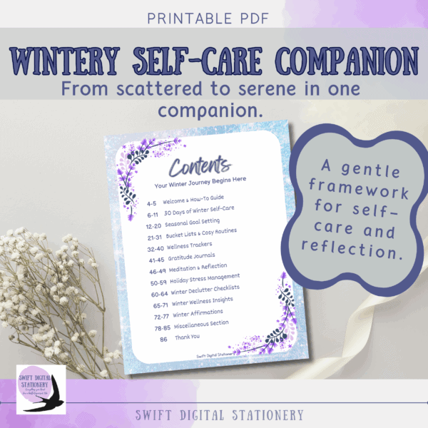 Wintery Self-Care Companion – A Sparkly Guide to Rest & Reflection - Image 8