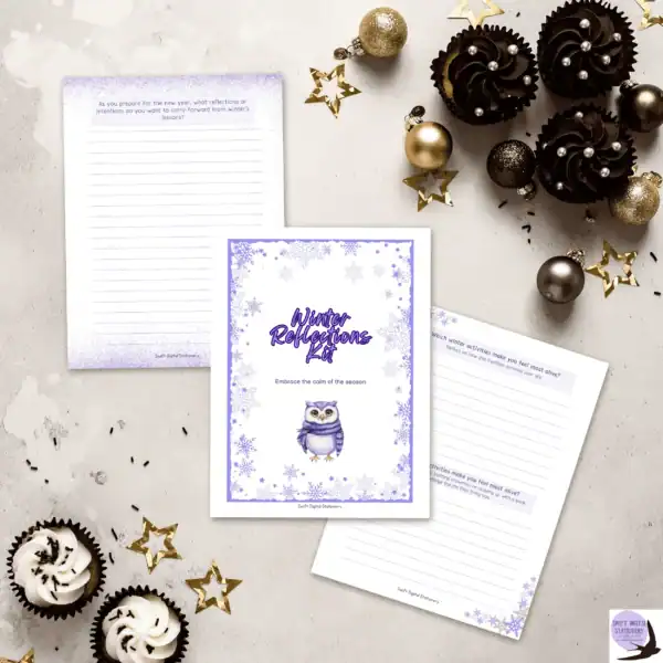 Winter Reflections Kit – 60+ Page Printable Journal for Seasonal Self-Care & Emotional Clarity - Image 10