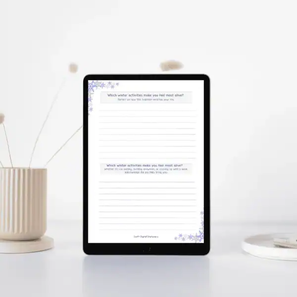 Winter Reflections Kit – 60+ Page Printable Journal for Seasonal Self-Care & Emotional Clarity - Image 13