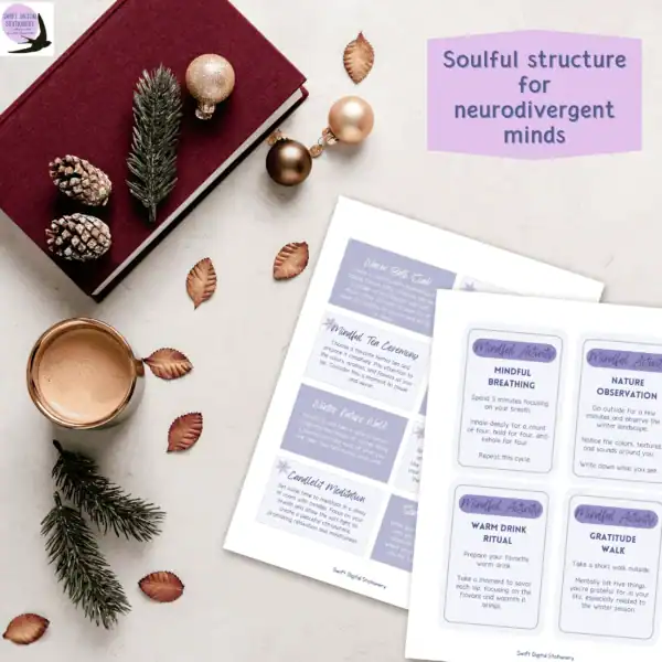 Winter Reflections Kit – 60+ Page Printable Journal for Seasonal Self-Care & Emotional Clarity - Image 4